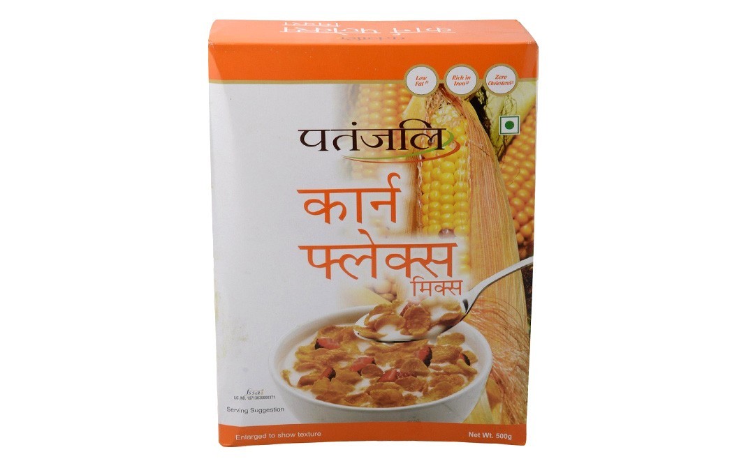 Patanjali Corn Flakes Mix   Box  500 grams